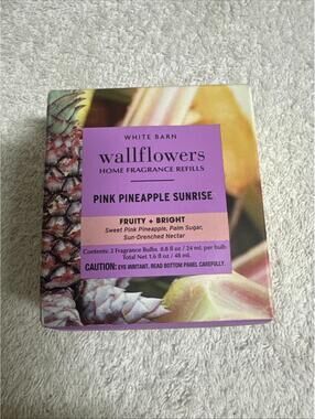 White Barn Wallflowers Refill Pink Pineapple Sunrise 2-Pack New